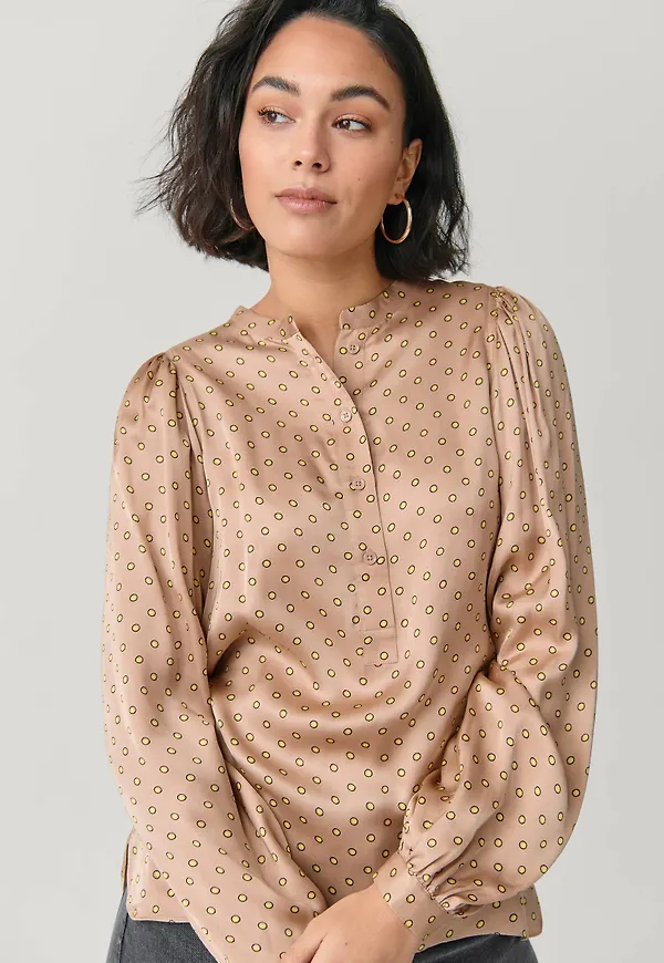 Second Female - Blus Berri LS Blouse - Natur