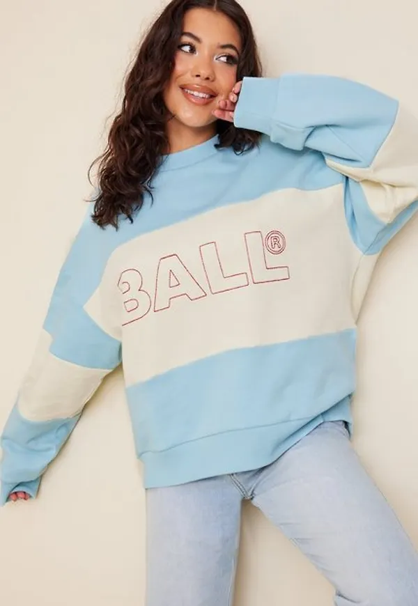 BALL Ball Summer Chain Crew Neck Sweatshirts Sky Blue