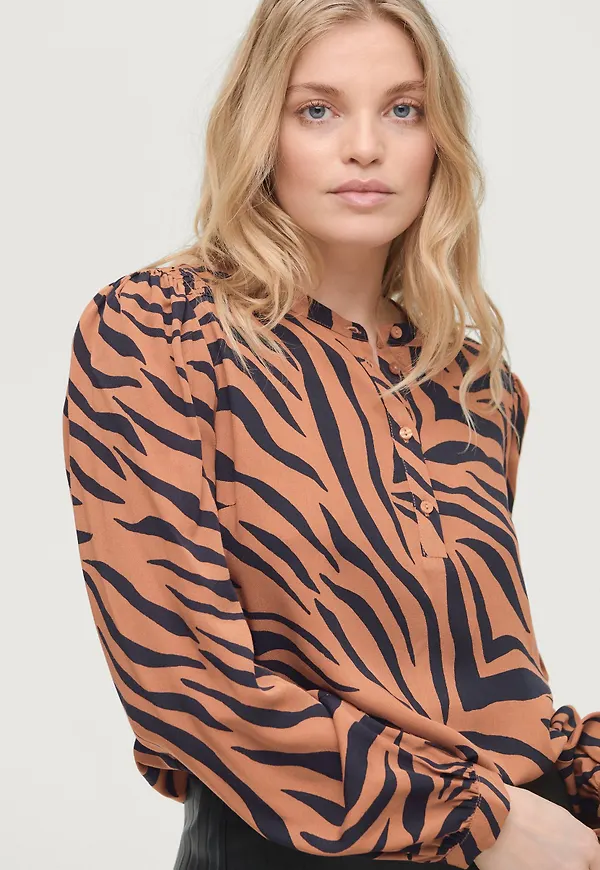 Saint Tropez - Blus ElsieSZ Shirt - Brun