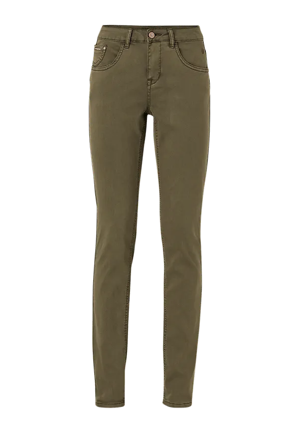 Cream - Byxor LotteCR Plain Twill Coco Fit - Grön