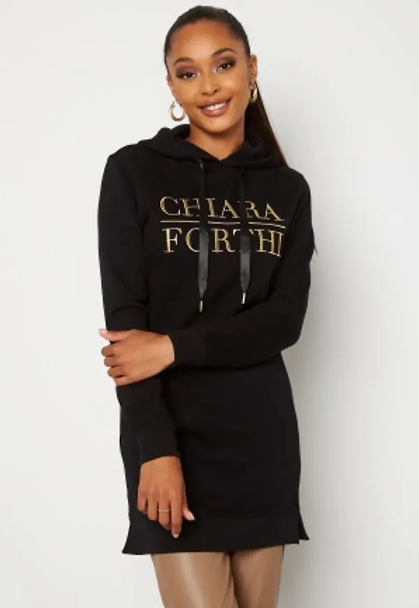 Chiara Forthi Benedette embo long hoody Black XS