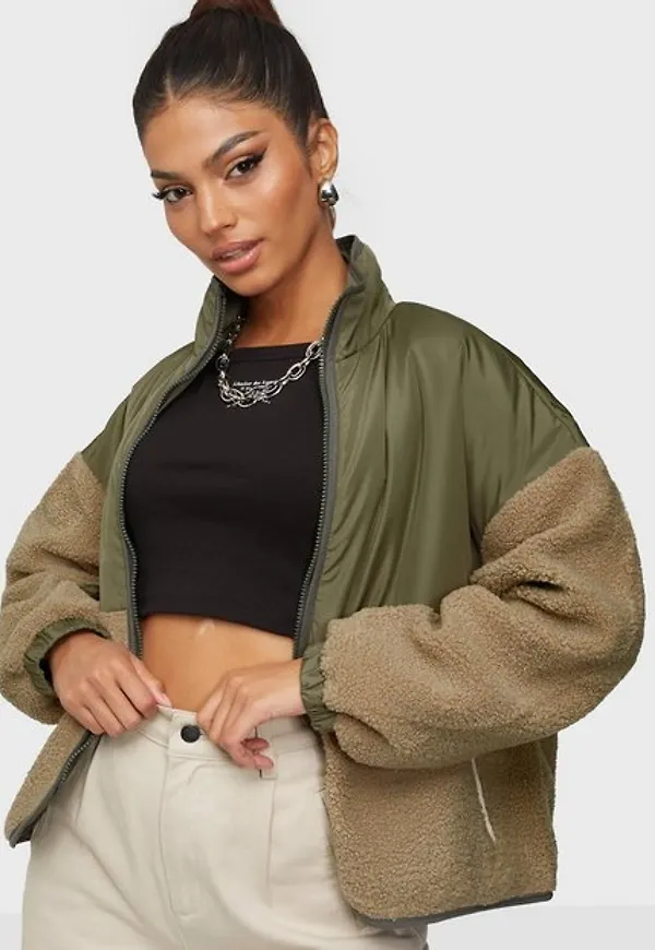 Only Onlariko L/S Mix Teddy Jacket Pnt Övriga Jackor