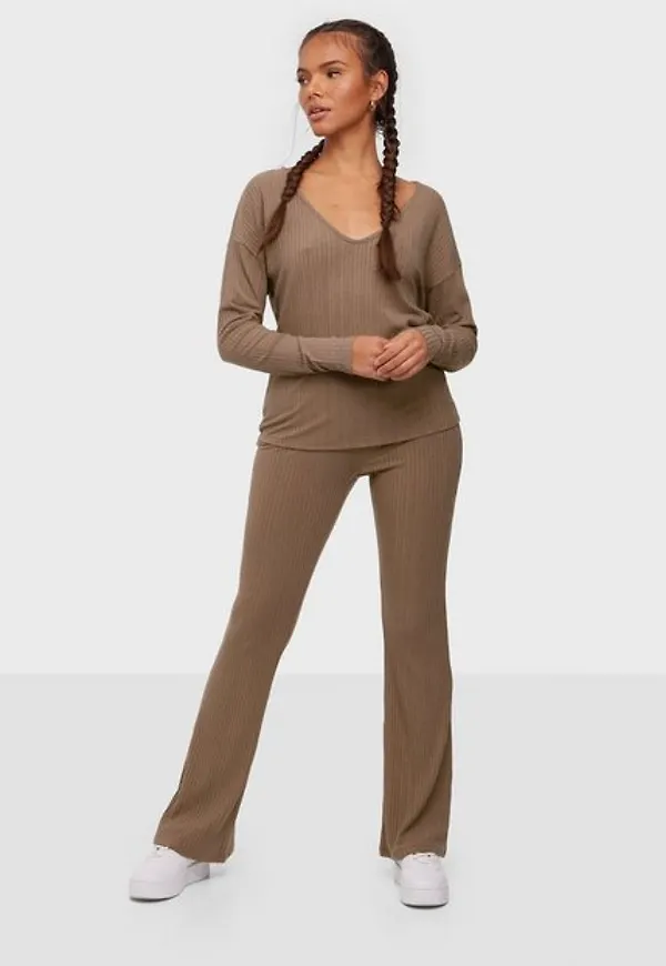 NLY Trend Rib Shoulder Set Jumpsuits