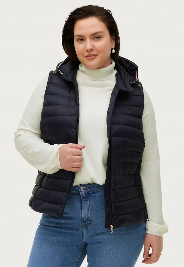 Tommy Hilfiger - Dunväst Crv TH Ess LW Down Vest - Blå