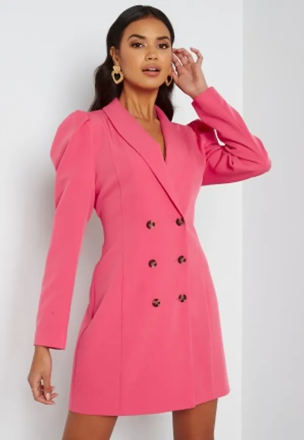 VERO MODA Rue L/S Dress Bubblegum 34
