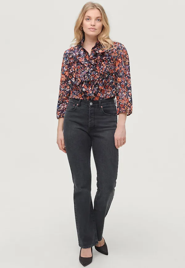 Saint Tropez - Volangblus LillySZ 3/4 Shirt - Blå