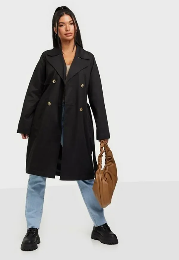 Selected Femme Slfweka Trenchcoat B Noos Trenchcoats Black