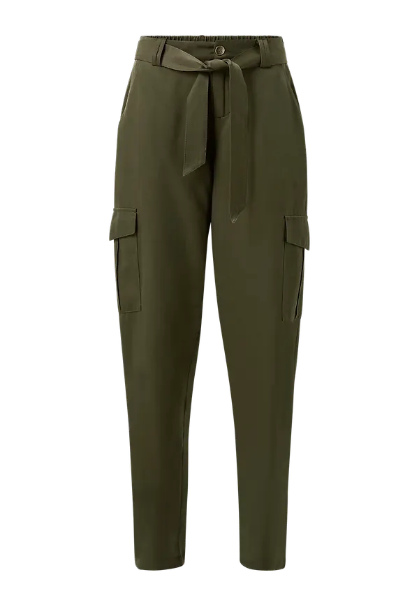 Culture - Byxor cuCornelia Pants - Grön