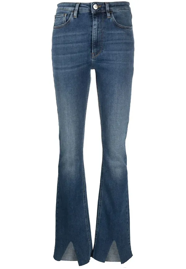 3x1 skinny-jeans med hög midja - Blå