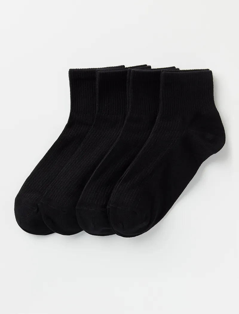 4-pack höga ankelstrumpor