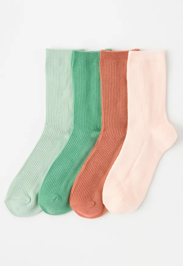 4-pack ribbade strumpor