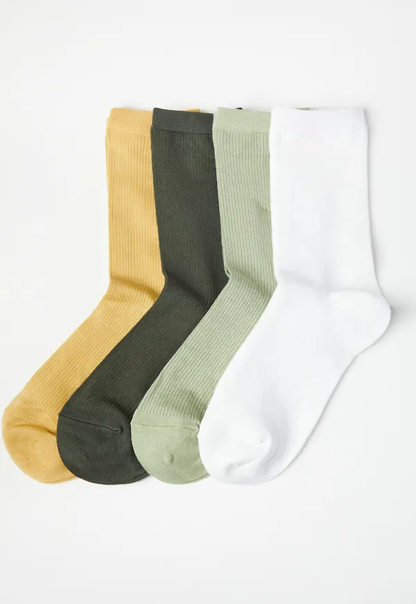4-pack ribbade strumpor