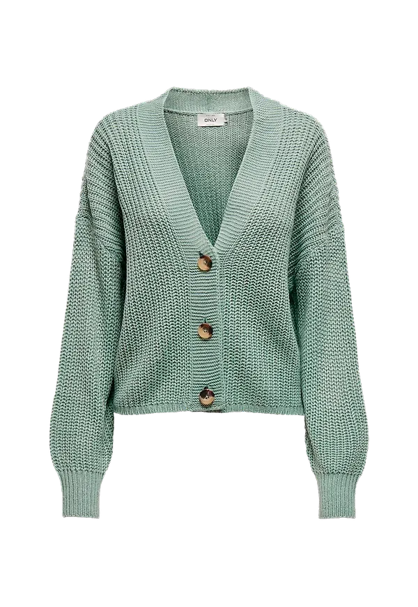 Only - Cardigan onlCarolspring L/S Cardigan Knt - Grön