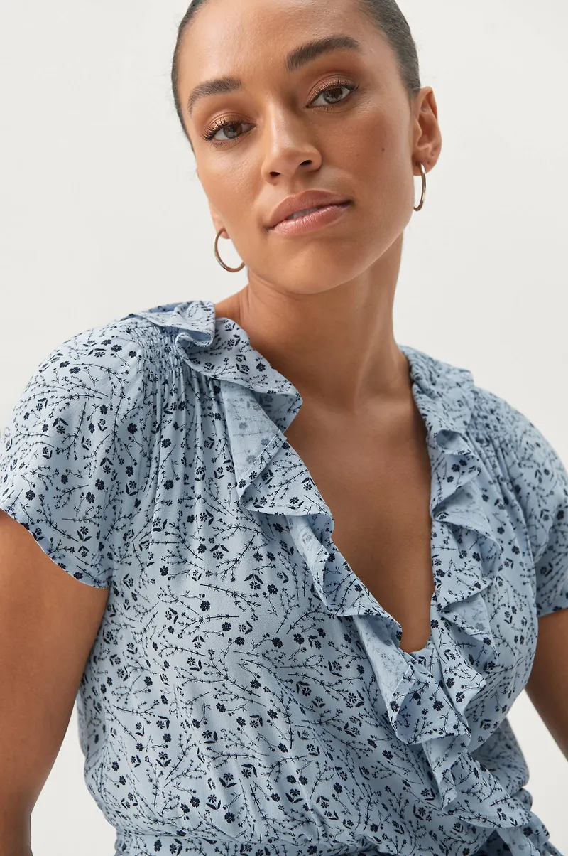 Twist & Tango - Omlottblus Henny Blouse - Blå