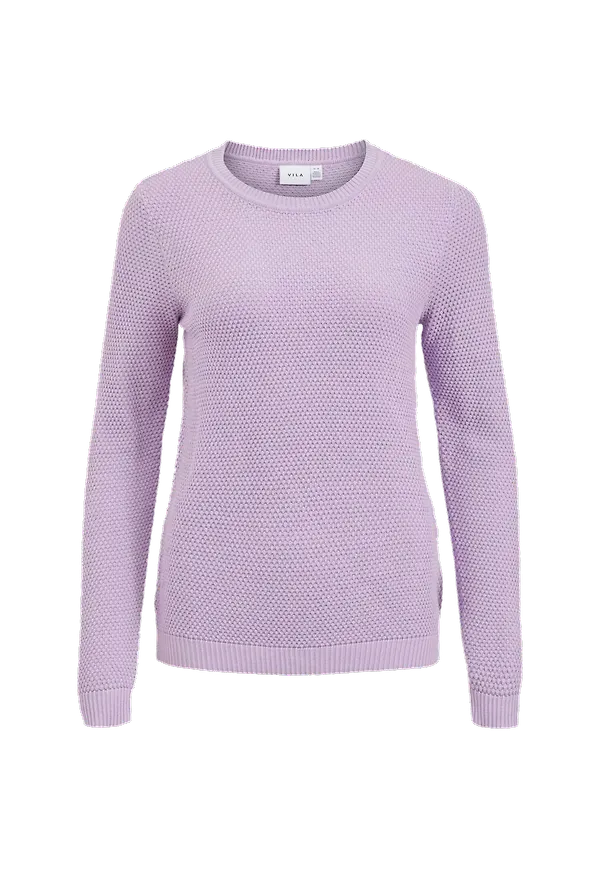 Vila - Tröja viChassa L/S Knit Top - Lila