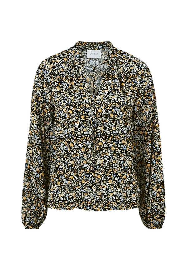 Vila - Blus viTendi Tullam L/S Top - Svart