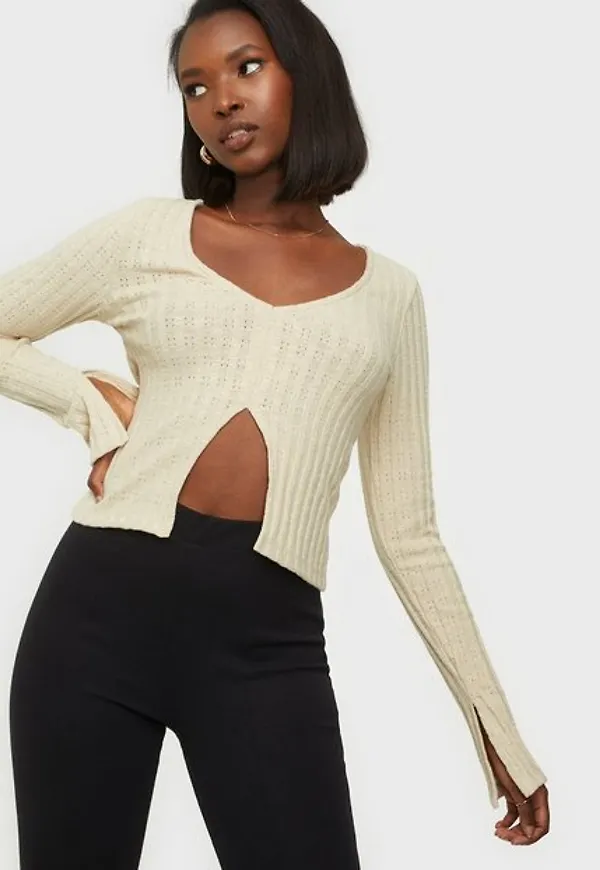 NLY Trend My Favorite Cut Top Långärmade toppar