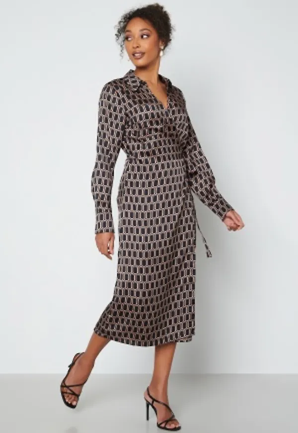 Object Collectors Item Tania L/S Wrap Dress Sky Captain 40