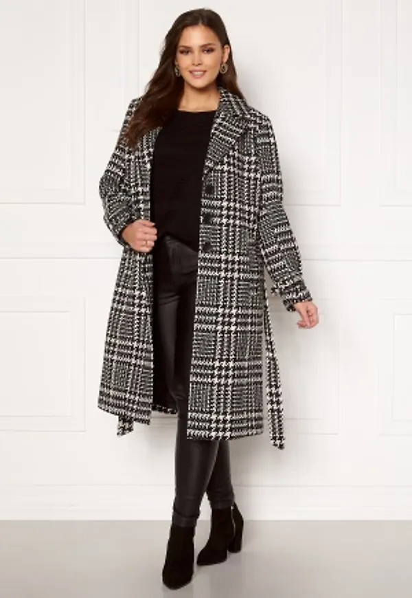 Only Carmakoma Fandanga LS Long Coat Black, AOP 54