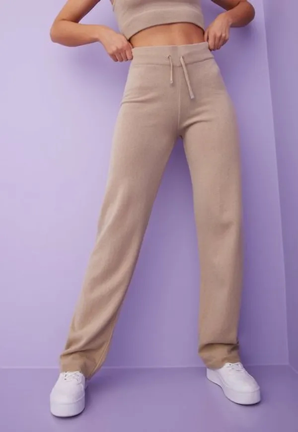 Juicy Couture Knitted Jogger Mjukisbyxor Taupe