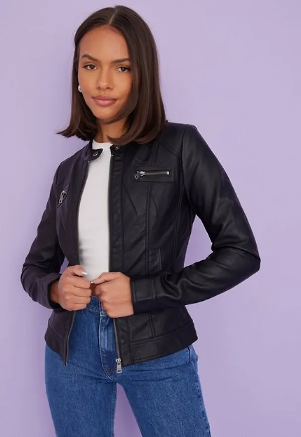 Only onlBANDIT Faux Leather Biker Otw No Skinnjackor