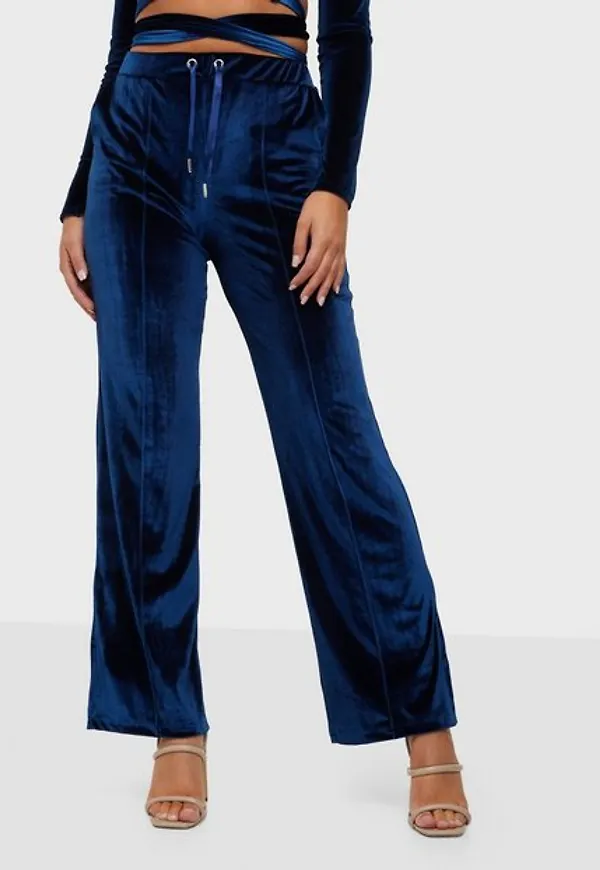 NLY One Velour Slit Pant Mjukisbyxor