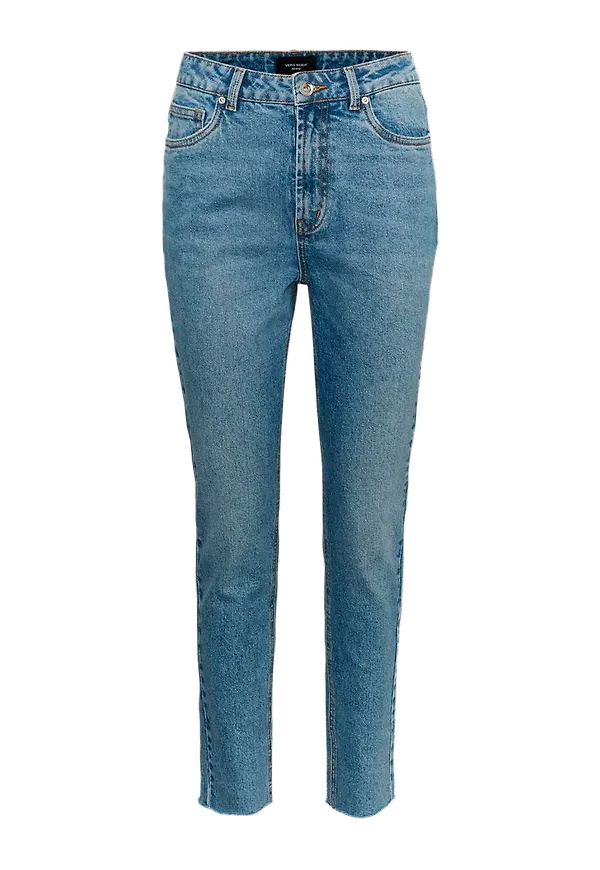 Vero Moda - Jeans vmBrenda HR Straight A Cut GU384 - Blå