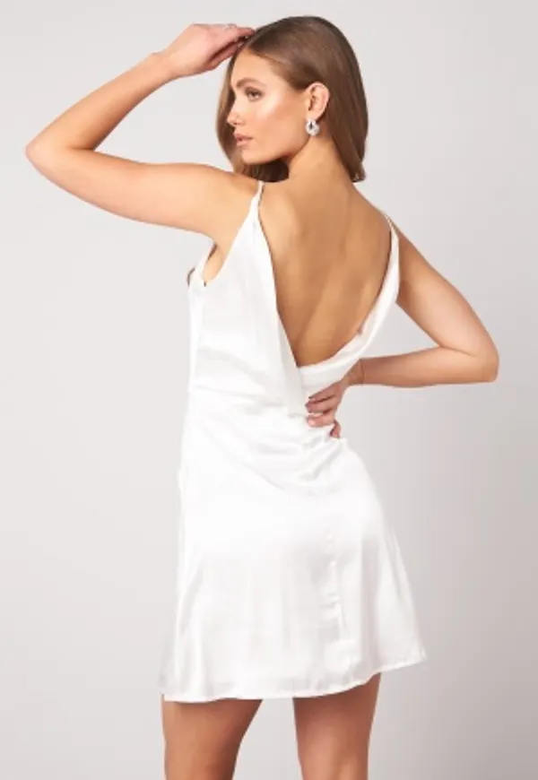 Moments New York Laylani Satin Dress White 40