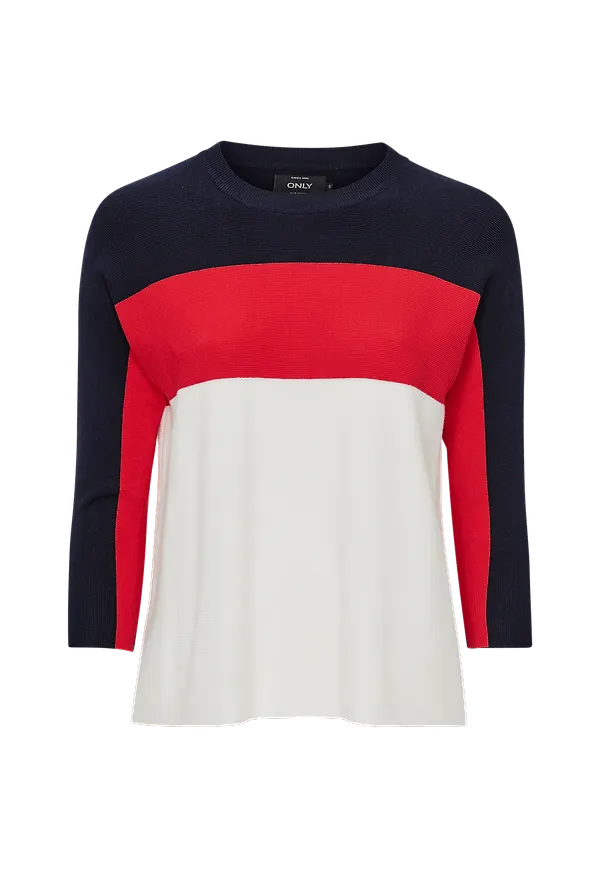 Only - Tröja onlRegitze 3/4 Pullover - Blå