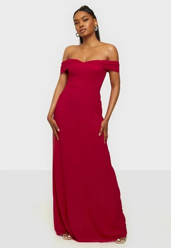 NLY Eve My Everything Gown Maxiklänningar Röd