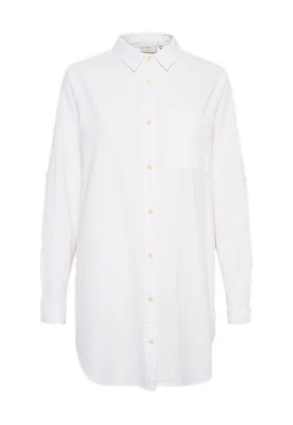 KAFFE - Långskjorta kaNaya Shirt Tunic - Vit
