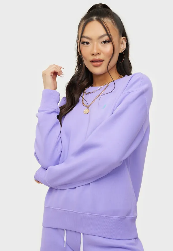 Polo Ralph Lauren - Sweatshirts - Lavendel - Ls Po-Long Sleeve-Knit - Tröjor - sweatshirts
