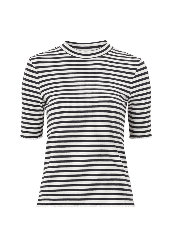 Selected FEMME - Topp slfAnna 2/4 Crew Neck Tee - Svart
