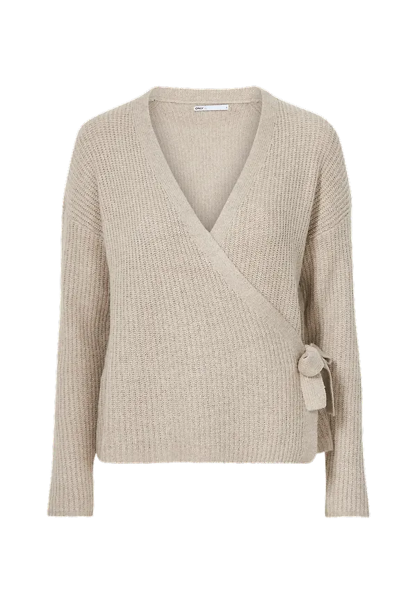 Only - Cardigan onlGabi Life L/S Wrap Pullover - Brun