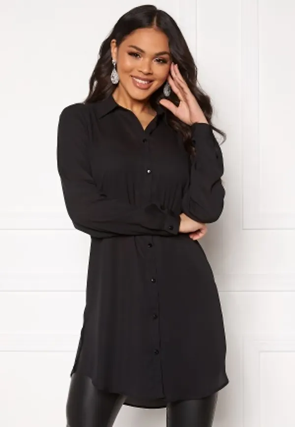 VILA Lucy Button L/S Tunic Black 42