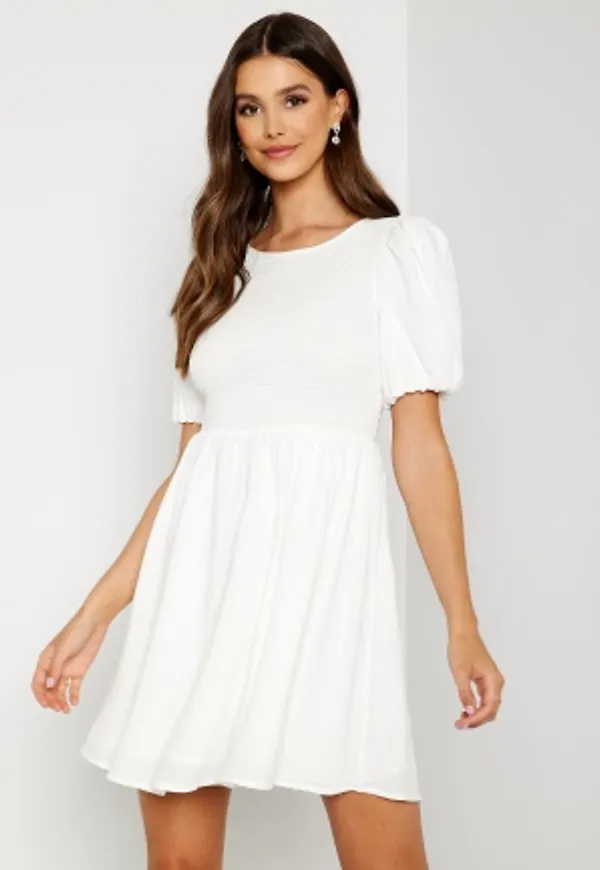 Bubbleroom Occasion Deana Smock Dress White L