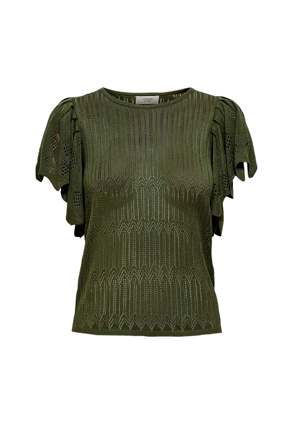 JDY - Topp jdySolis S/S Pullover - Grön