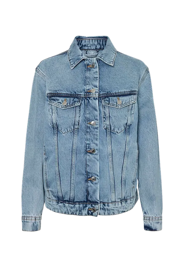 Vero Moda - Jeansjacka vmKatrina LS Loose Jacket Mix - Blå