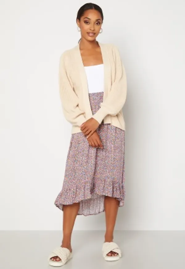 Pieces Timberly HW Midi Skirt Deep Ultramarine AOP XL