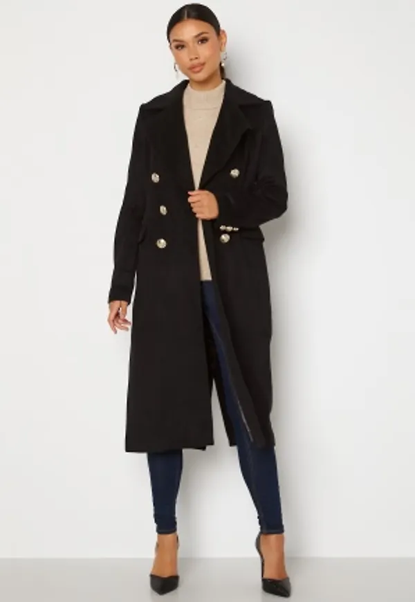 Chiara Forthi Donetta Double Breasted Coat Black 38