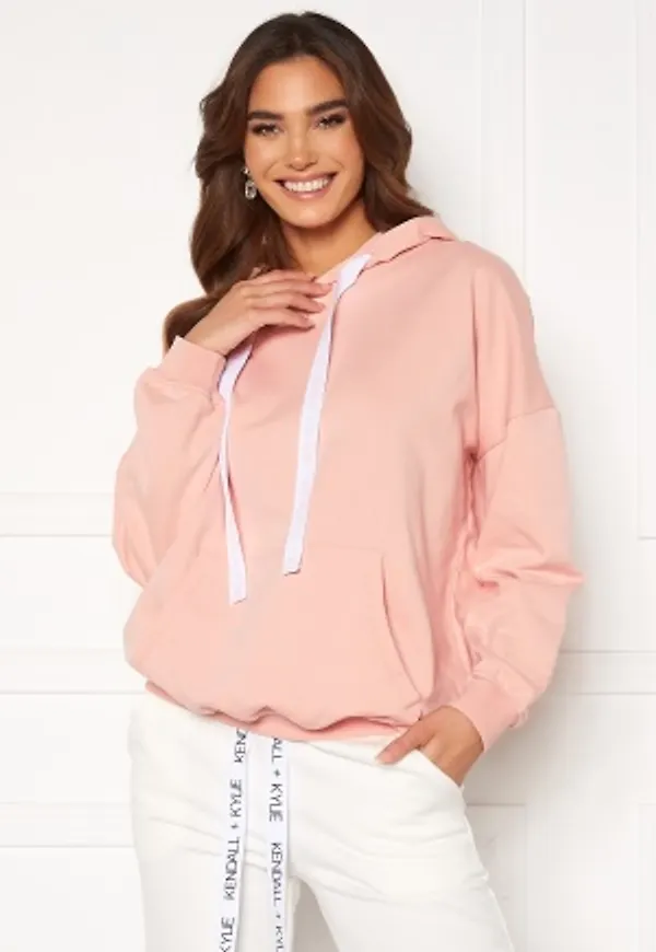 KENDALL + KYLIE K&K Active Oversized Logo Hoody Pink/Wht M