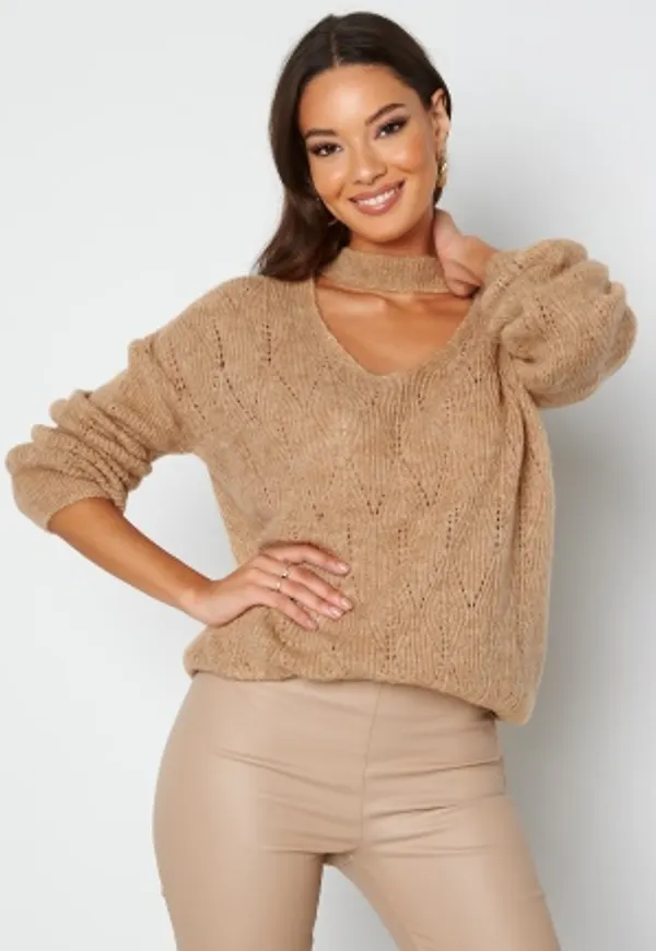Trendyol Lucy Knitted Jumper Camel M/L