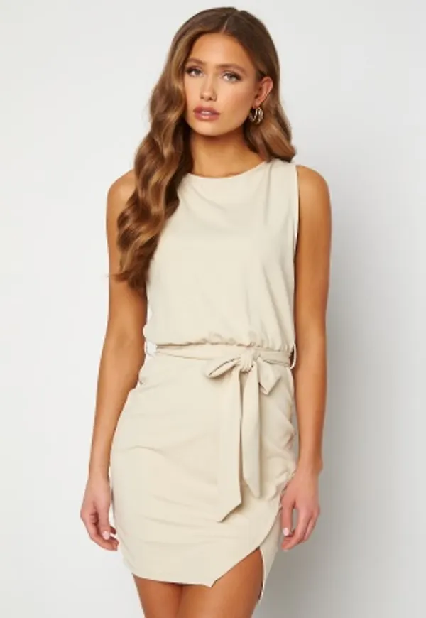 BUBBLEROOM Lorna short sleeve dress Beige 42