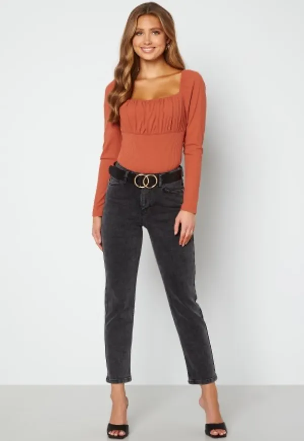 BUBBLEROOM Regina straight leg ankle  jeans  Grey denim 42