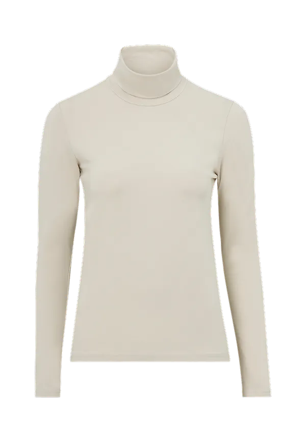 Nanso - Topp Ladies High Neck Basic - Beige