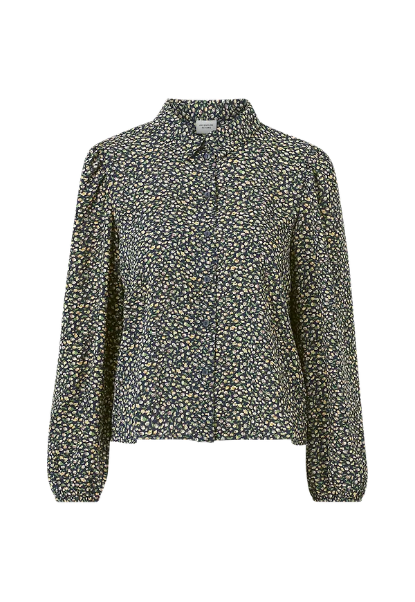 JDY - Skjorta jdyPiper L/S Puff Shirt Wvn - Blå