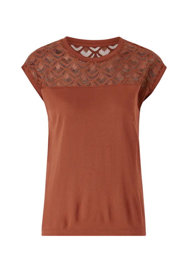 Only - Topp onlNicole S/S Mix Top - Röd