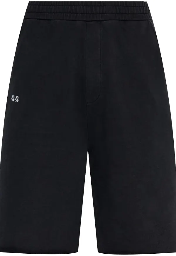 44 LABEL GROUP mönstrade mjukisshorts - Svart