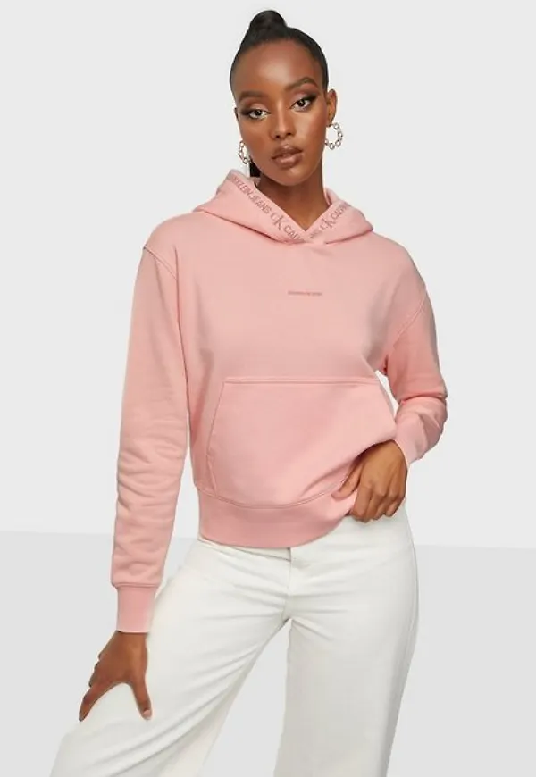 Calvin Klein Jeans Logo Trim Hoodie Hoodies