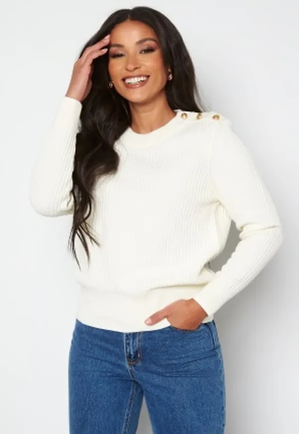 GANT Rib Pique C-Neck 113 Eggshell L